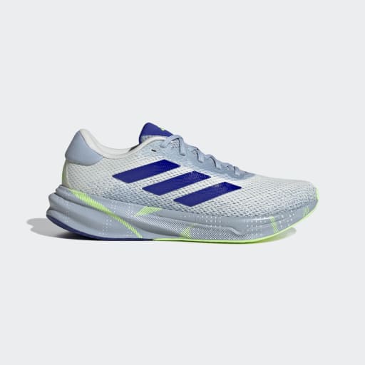 SUPERNOVA STRIDE RUNNING SHOES - Off White / Lucid Blue / Green Spark