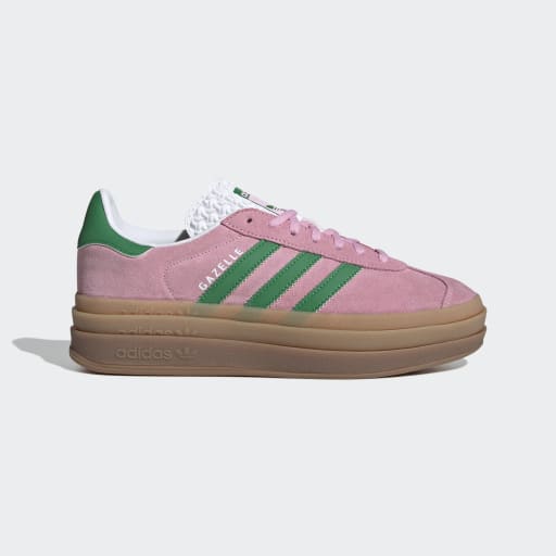 GAZELLE BOLD SHOES - True Pink / Green / Cloud White