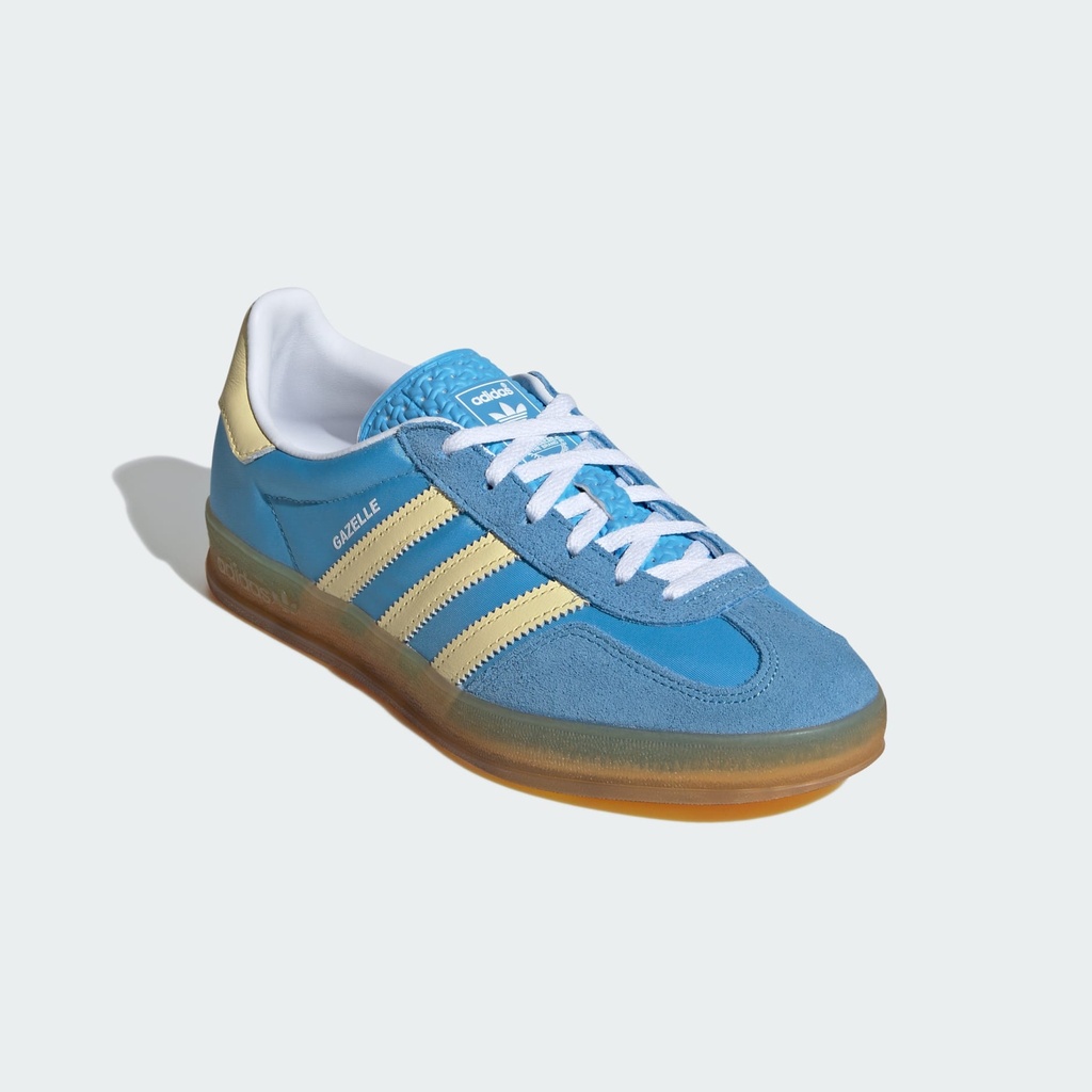 GAZELLE INDOOR SHOES - Semi Blue Burst / Almost Yellow / Cloud White