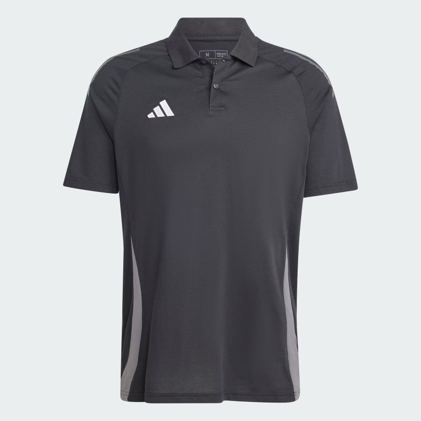 TIRO 24 COMPETITION POLO SHIRT - Black / Team Dark Grey
