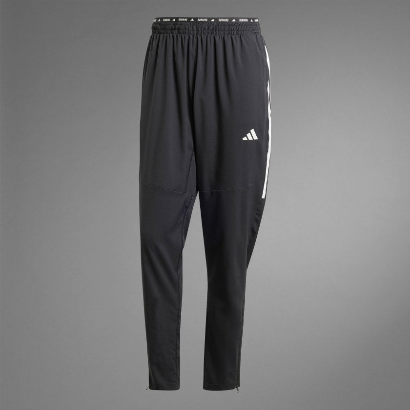 OWN THE RUN 3-STRIPES JOGGERS - Black
