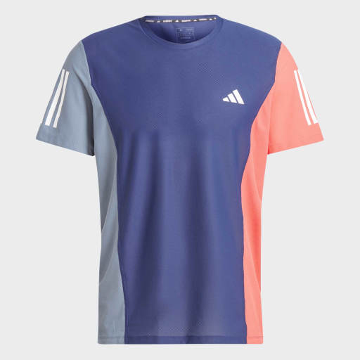 OWN THE RUN COLORBLOCK T-SHIRT - Dark Blue / Preloved Ink / Preloved Scarlet