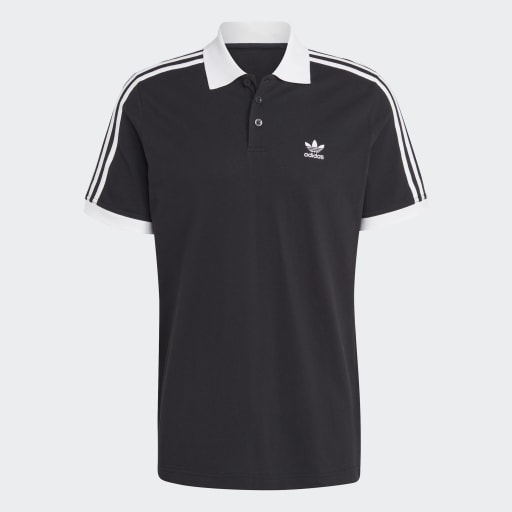 ADICOLOR CLASSICS 3-STRIPES POLO SHIRT - Black