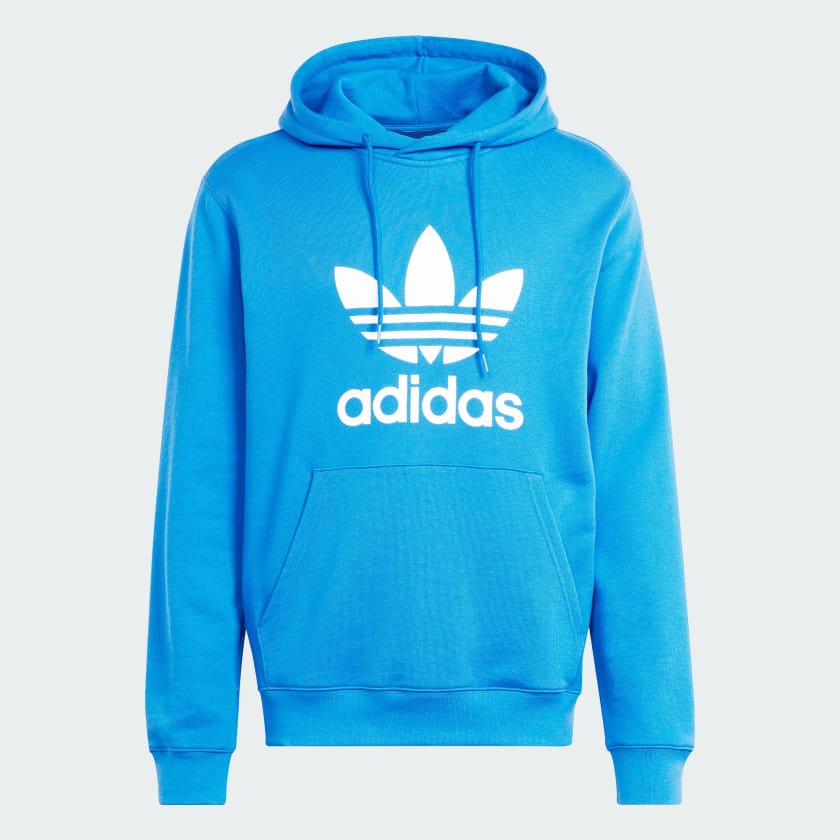 ADICOLOR CLASSICS TREFOIL HOODIE - Blue Bird