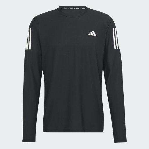 OWN THE RUN LONG SLEEVE LONG-SLEEVE TOP - Black