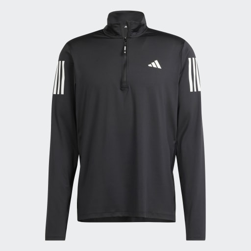 OWN THE RUN HALF-ZIP JACKET - Black