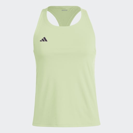 ADIZERO ESSENTIALS RUNNING TANK TOP - Green Spark 