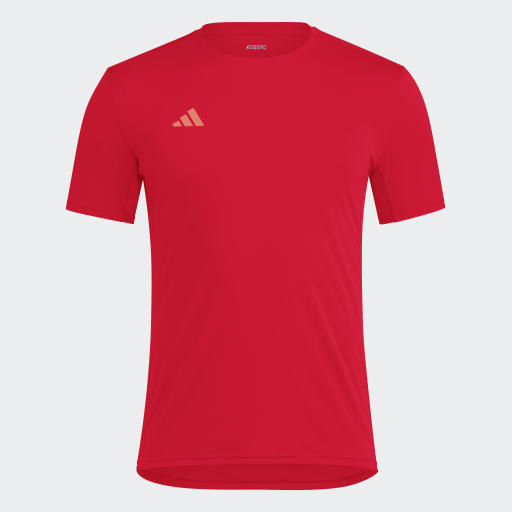 ADIZERO ESSENTIALS RUNNING T-SHIRT - Better Scarlet 