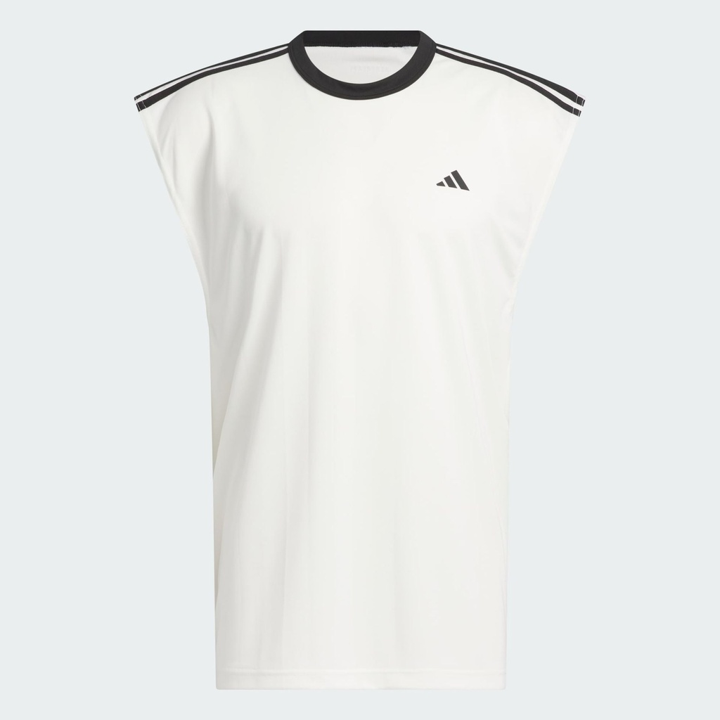 BASKETBALL ALL-WORLD SLEEVELESS TEE - Off White / Black 