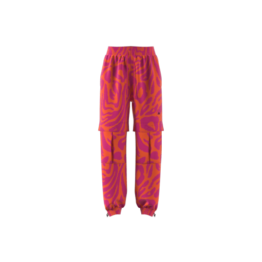ADIDAS BY STELLA MCCARTNEY WOVEN PRINTED TRACK PANTS - Active Orange / Real Magenta