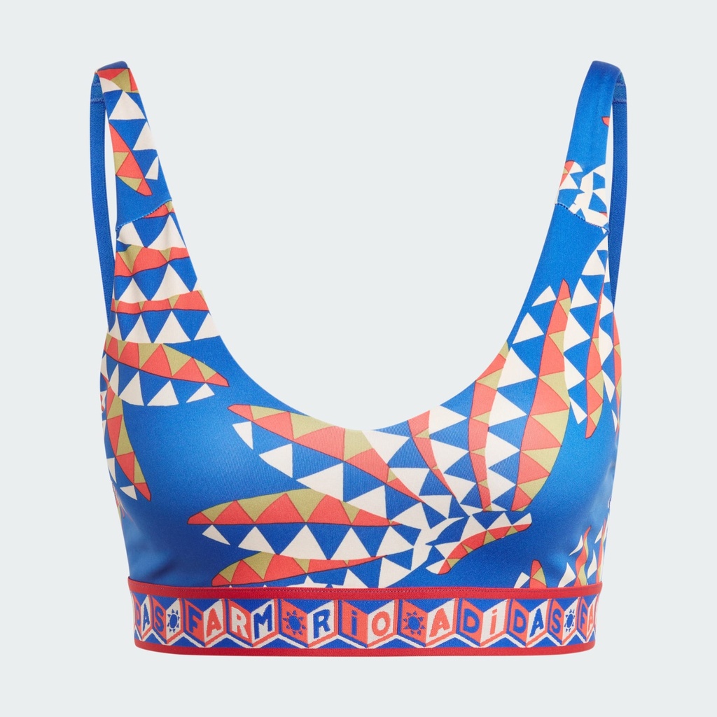 ADIDAS X FARM RIO MEDIUM-SUPPORT BRA - Bold Blue / Bliss Orange