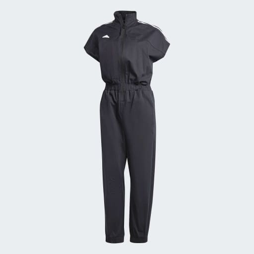 TIRO WOVEN LOOSE JUMPSUIT - Black