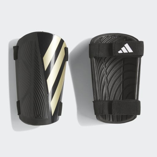 TIRO TRAINING SHIN GUARDS - Black / Gold Metallic / White