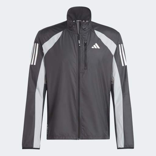 OWN THE RUN COLORBLOCK JACKET - Black / Halo Silver / Grey Five