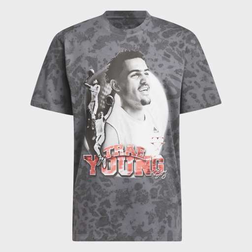 TRAE TUNNEL GRAPHIC T-SHIRT - Grey Four / Black