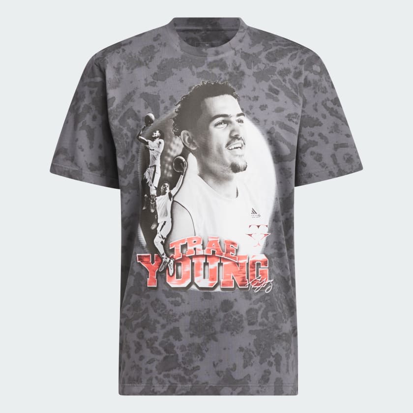 TRAE TUNNEL GRAPHIC T-SHIRT - Grey Four / Black