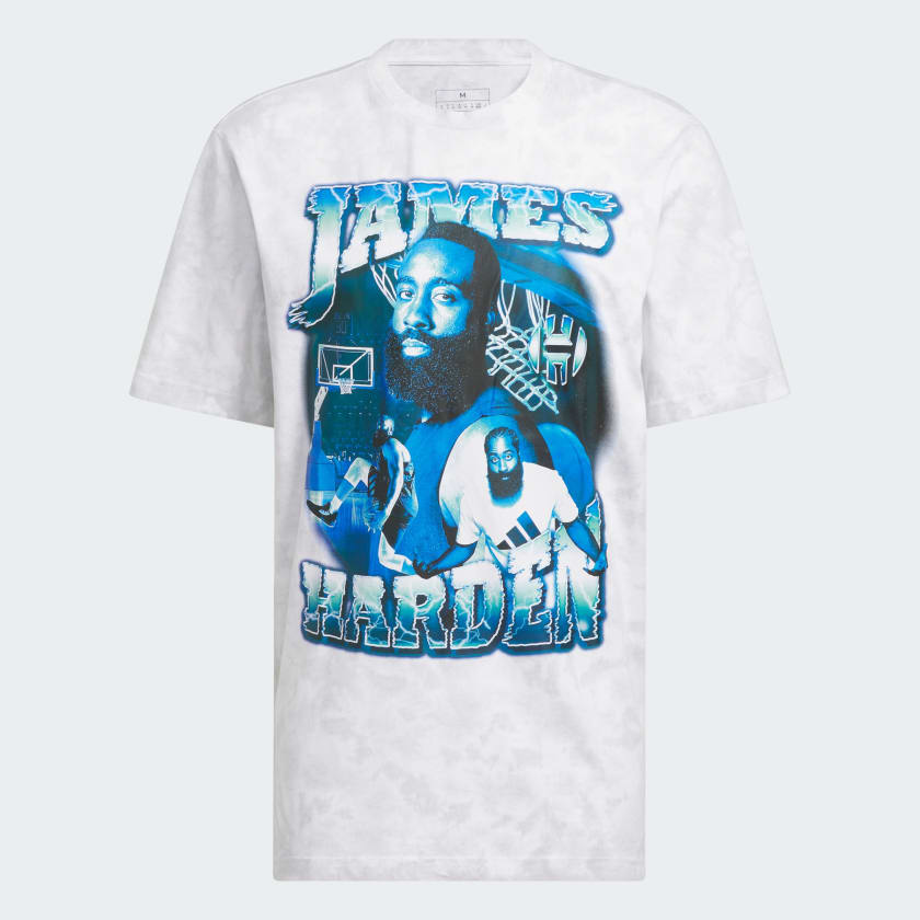 HARDEN TUNNEL GRAPHIC T-SHIRT - White / Clear Grey 