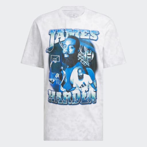 HARDEN TUNNEL GRAPHIC T-SHIRT - White / Clear Grey 