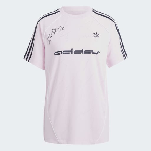 SHORT SLEEVE JERSEY TOP - Clear Pink 