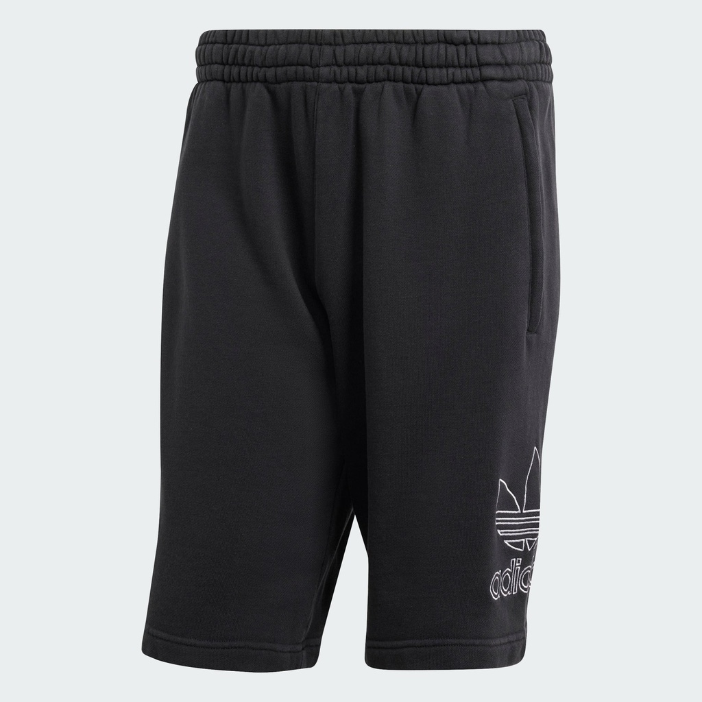 ADICOLOR OUTLINE TREFOIL SHORTS - Black / White