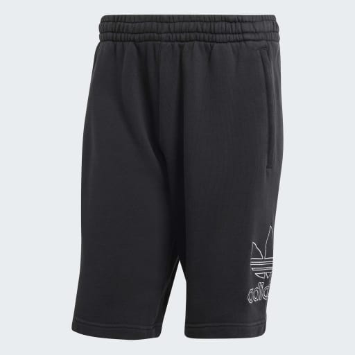 ADICOLOR OUTLINE TREFOIL SHORTS - Black / White
