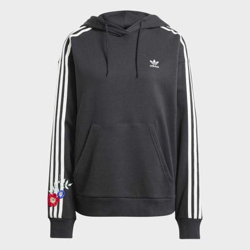 GRAPHICS FLORAL HOODIE - Black 