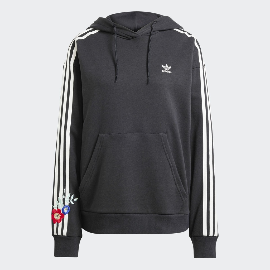 GRAPHICS FLORAL HOODIE - Black 