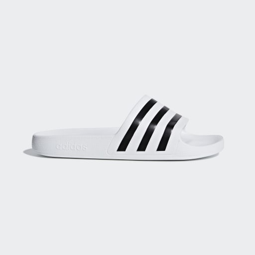 ADILETTE AQUA SLIDES - Cloud White / Core Black / Cloud White