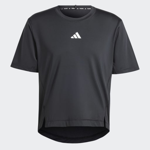 ADAPT WORKOUT T-SHIRT - Black / White