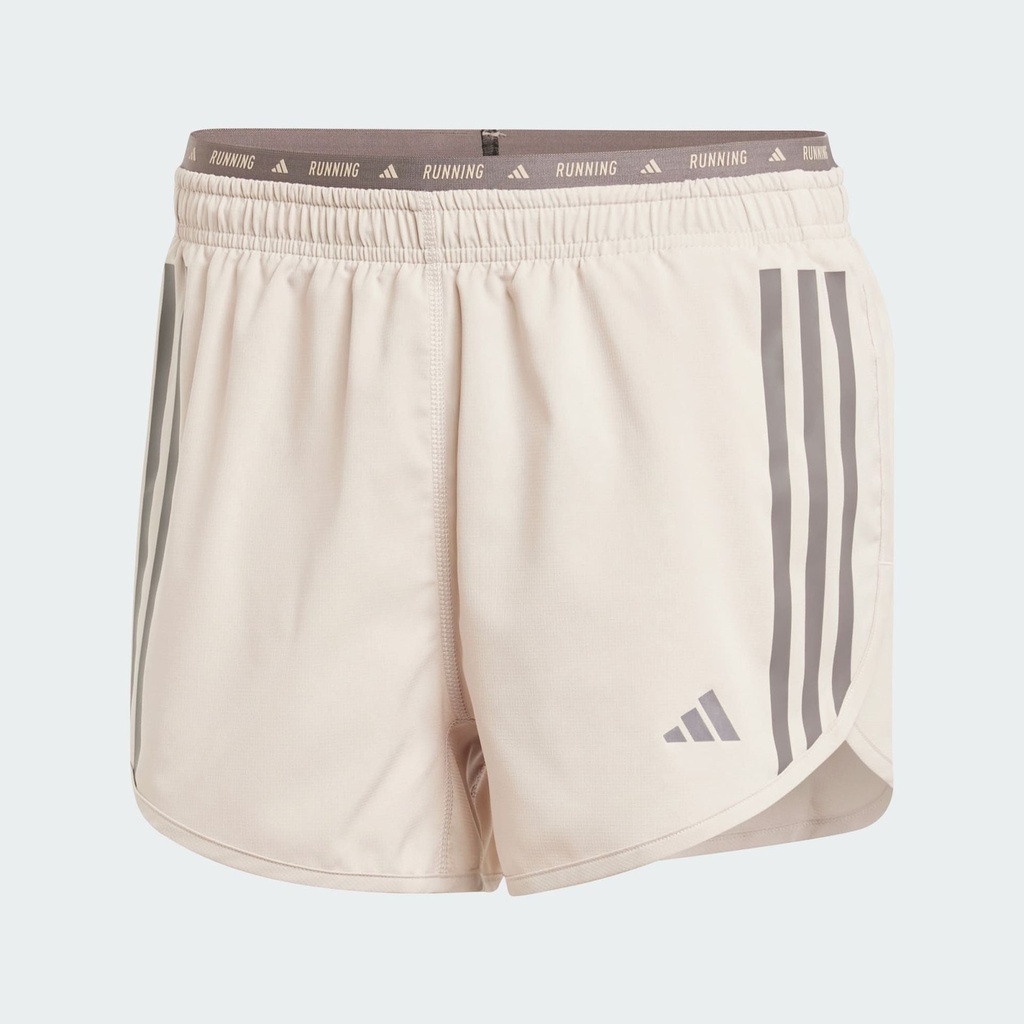OWN THE RUN 3-STRIPES SHORTS - Beige