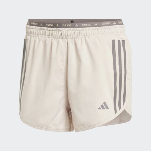 OWN THE RUN 3-STRIPES SHORTS - Beige