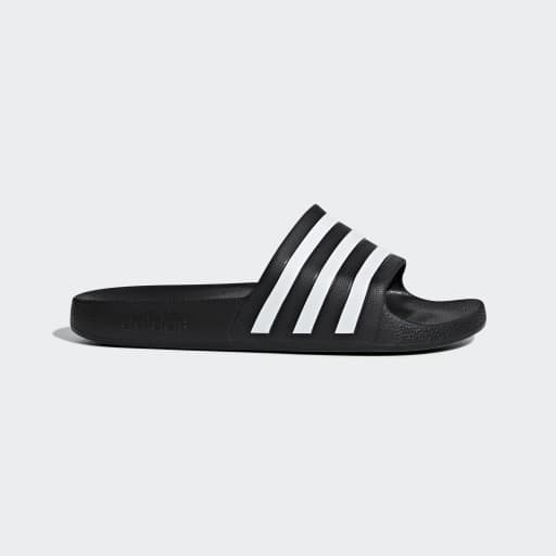 ADILETTE AQUA SLIDES - Core Black / Cloud White / Core Black