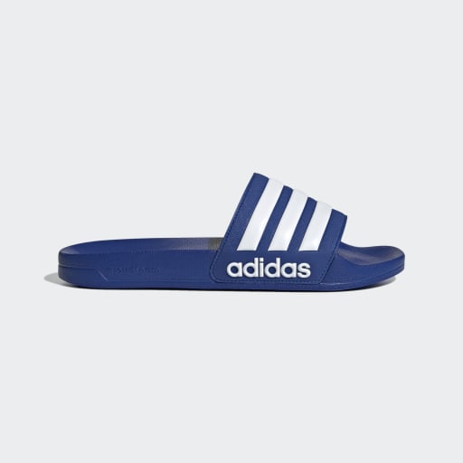 ADILETTE SHOWER SLIDES - Royal Blue / Cloud White / Royal Blue