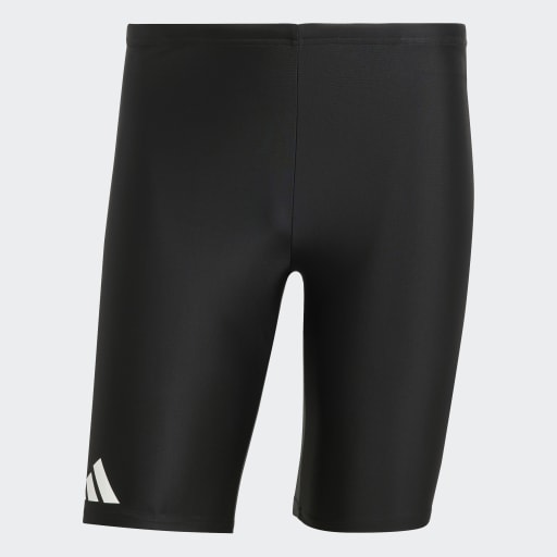 SOLID SWIM JAMMERS - Black / White