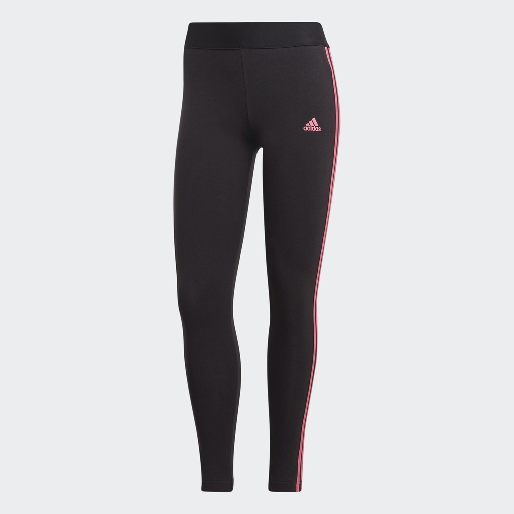 3 STRIPES LEGGINGS - Black / Pulse Magenta