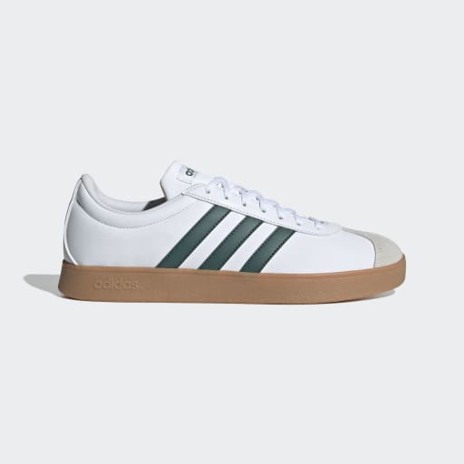 VL COURT BASE SHOES - Ftwr White / Collegiate Green / Grey One