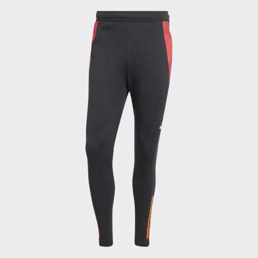 TIRO 24 COMPETITION TRAINING PANTS - Black / App Solar Red
