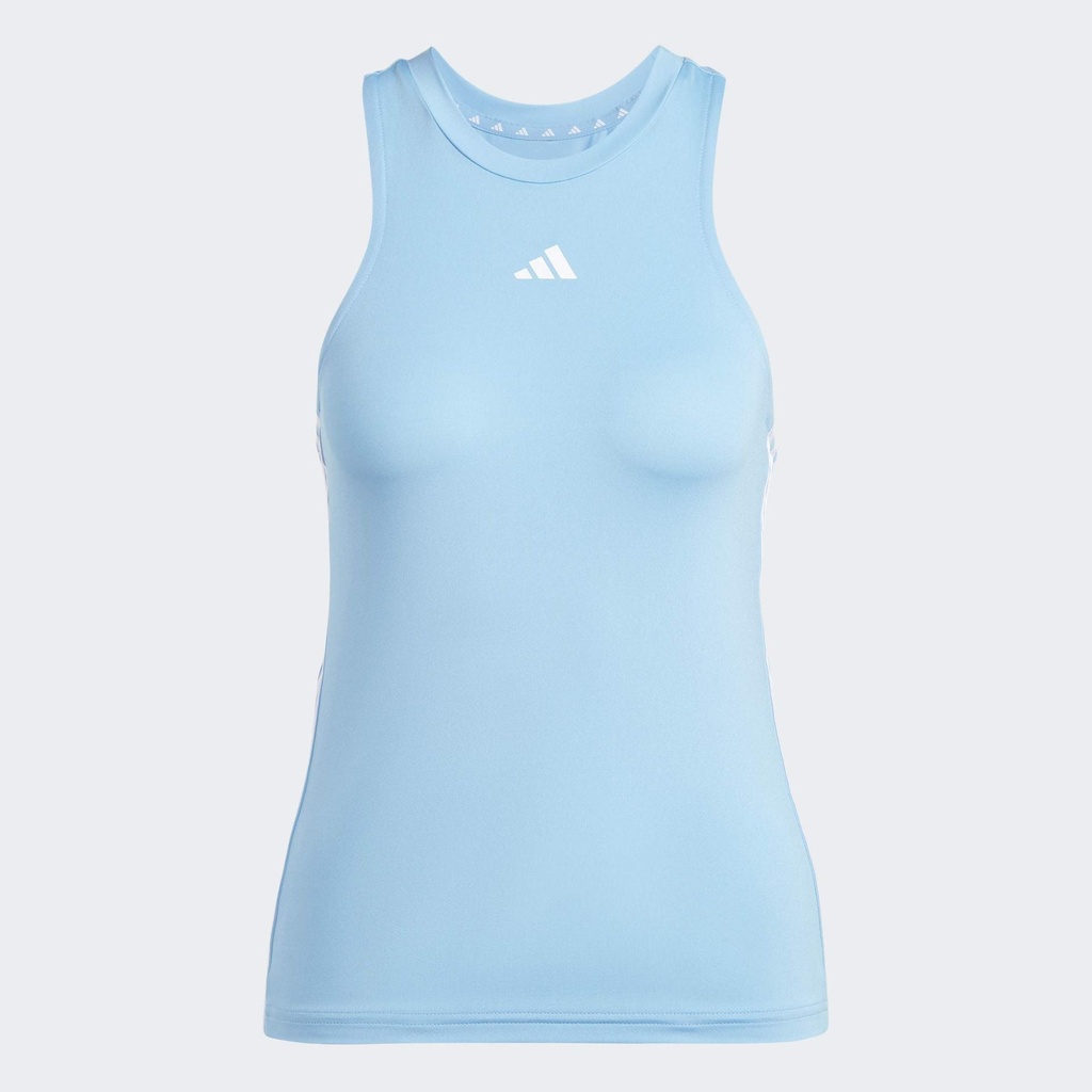AEROREADY TRAIN ESSENTIALS REGULAR 3-STRIPES TANK TOP - Semi Blue Burst / White