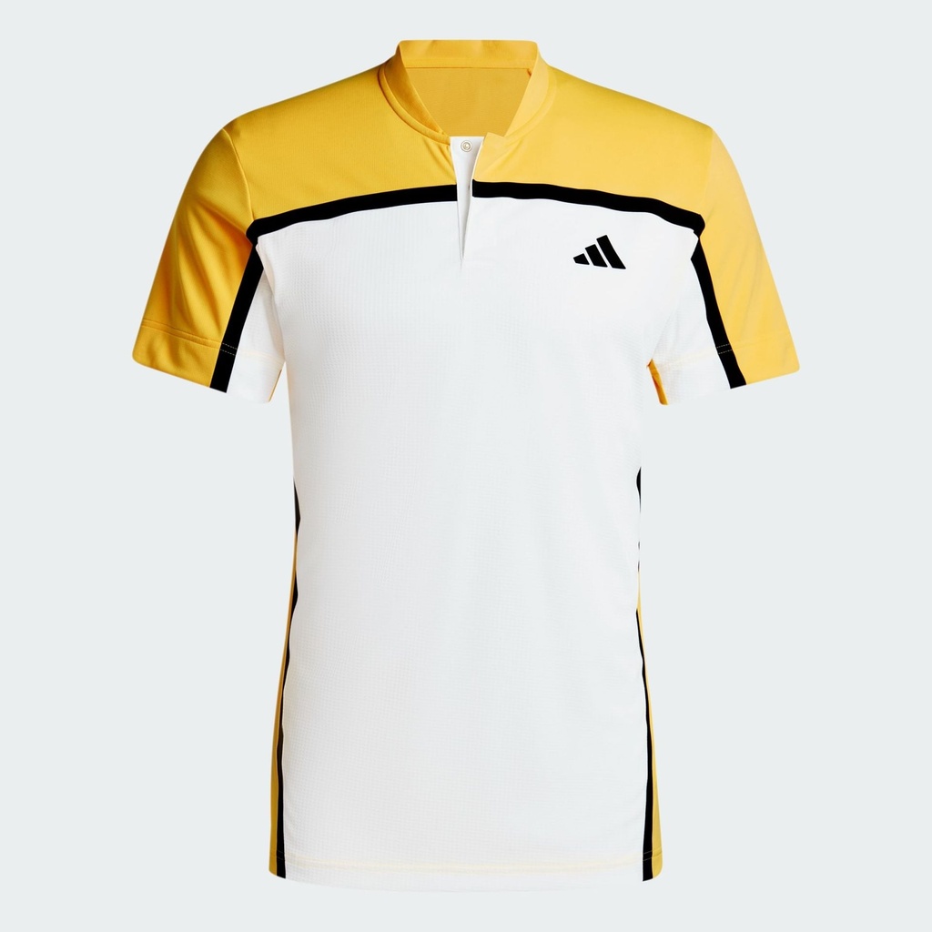 TENNIS HEAT.RDY PRO FREELIFT HENLEY POLO SHIRT - White / Spark