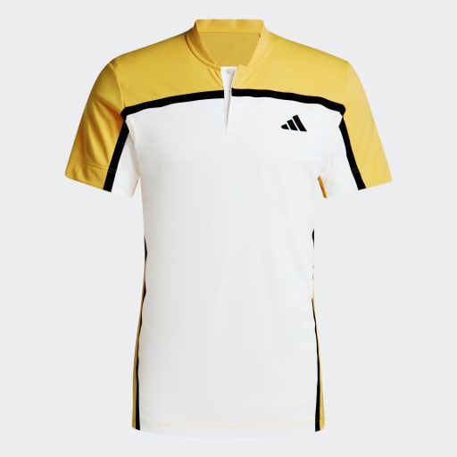 TENNIS HEAT.RDY PRO FREELIFT HENLEY POLO SHIRT - White / Spark