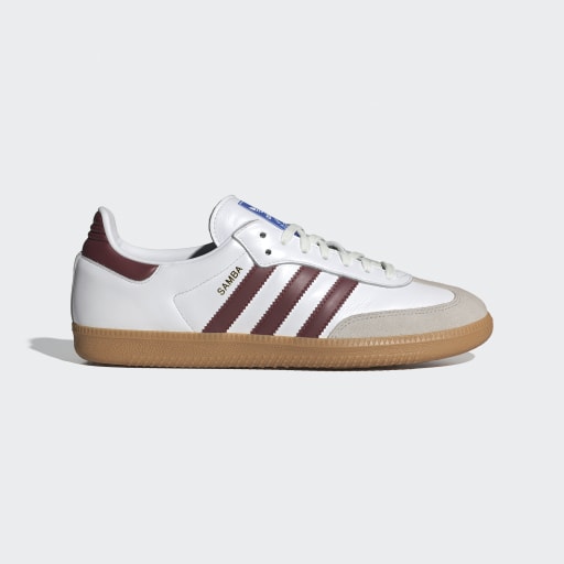 SAMBA OG SHOES - Cloud White / Collegiate Burgundy / Gum