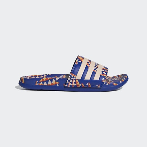 ADILETTE COMFORT SANDALS - Bold Blue / Bliss Orange / Bold Blue