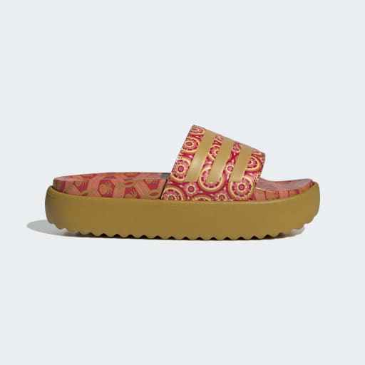 ADILETTE PLATFORM SLIDES - Victory Gold / Victory Gold / Tomato