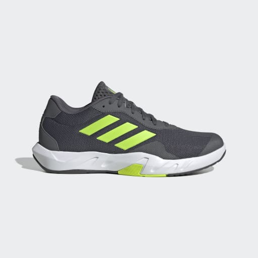 AMPLIMOVE TRAINER SHOES - Grey Five / Lucid Lemon / Grey Five