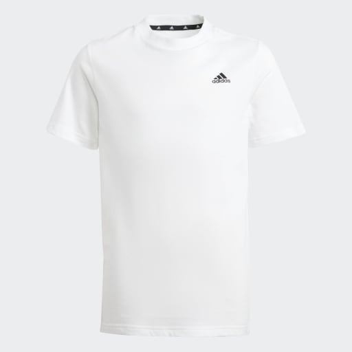 ESSENTIALS SMALL LOGO COTTON T-SHIRT - White / Black