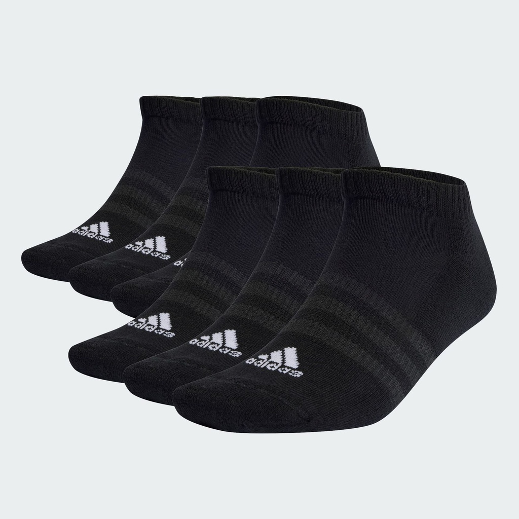 CUSHIONED SPORTSWEAR LOW-CUT SOCKS 6 PAIRS - Black / White