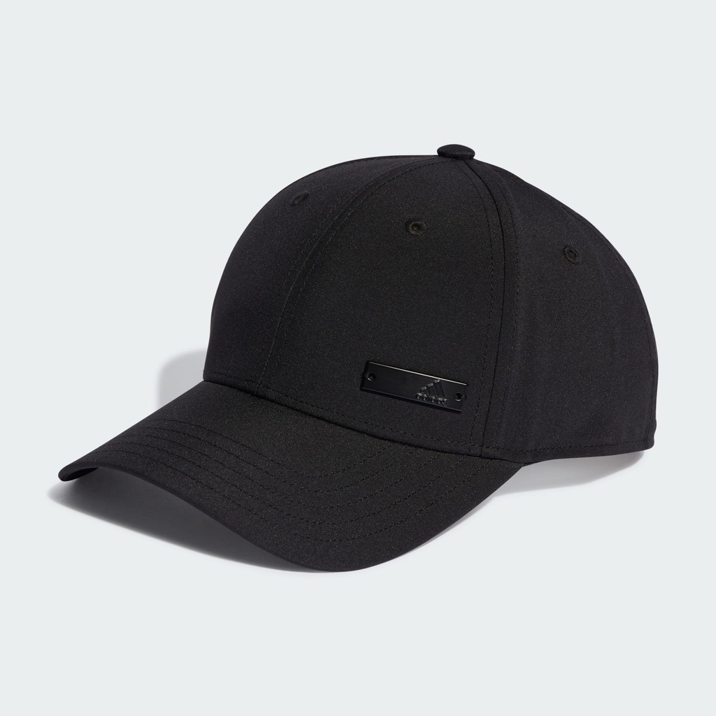 METAL BADGE LIGHTWEIGHT BASEBALL CAP - Black