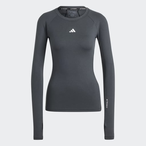 TECHFIT LONG SLEEVE TRAINING LONG-SLEEVE TOP - Black