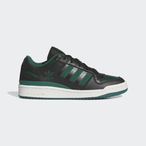 FORUM LOW CL SHOES - Core Black / Collegiate Green / Cloud White