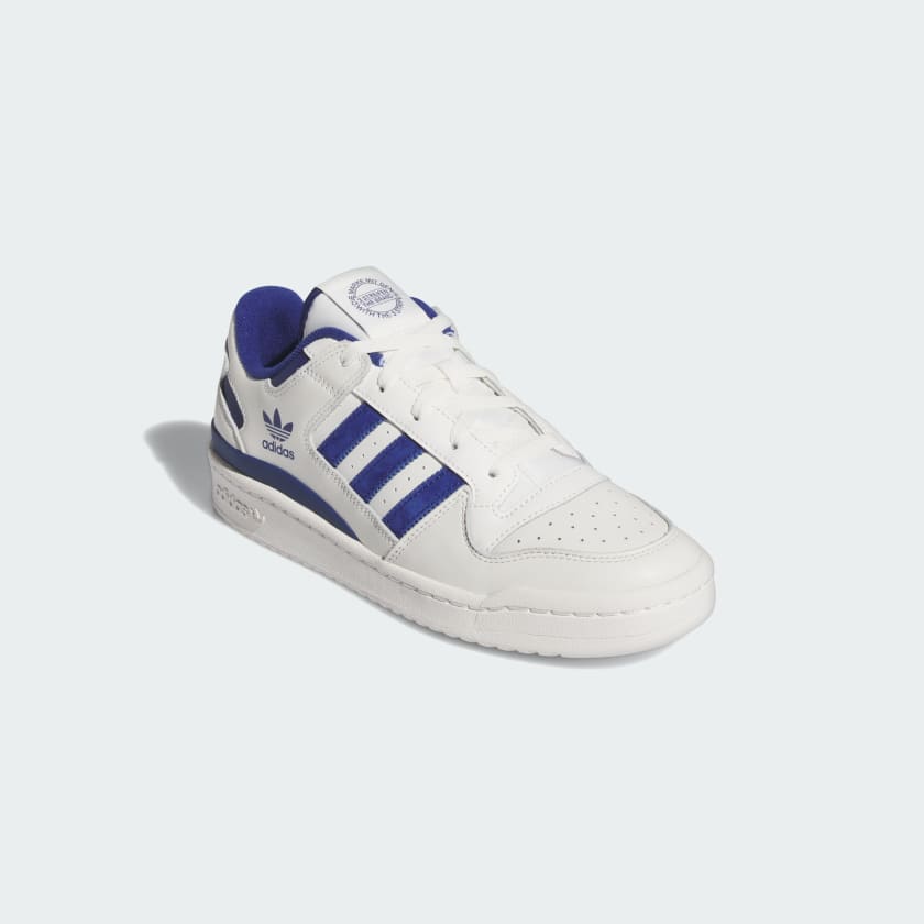 FORUM LOW CL SHOES - Cloud White / Victory Blue / Cloud White